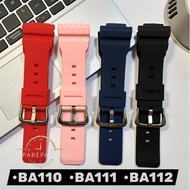 MERAH Replacement Replacement/ for BA110 BA111 BA112 Premium Rubber Watch Strap Red Pinkbiru Free In