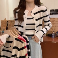 cardigan for woman cute cardigan sweater cardigan blazer for woman Striped Sweater Set - Long Sleeve