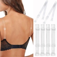 5Pairs Essentials Clear Bra Straps, Invisible Non-Slip Adjustable Bra Straps for Strapless Bra Adjustable Women Transparent Bra Straps, Bra Shoulder Strap