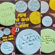 Happy Father's Day Fondant Stamp Fathers Day