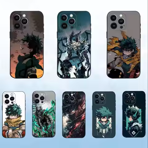 My H-Hero Academia D-Deku Phone Case For iPhone 16,15,14,13,12,11 Plus,Pro Max,XS,X,XR,SE,Mini,8,7,S