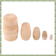 (C Z G L) Russian Girls Babushka Matryoshka Blank Nesting dolls paint your own set of 5