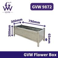 【GVW Flower Box】Stainless Steel Flower Bouquet Plant Stand Flower Pot Stand Outdoor Waterproof Flowe