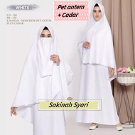 PUTIH Sakinah- Dress Baju Gamis Syari Muslim Women Muslimah Breastfeeding Breastfeeding FREE HIJAB P