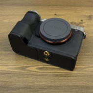 Suitable for Sony ILCE-7c2 Genuine Leather Camera Bag Protective Case a7c2 Half Set a7c2 Base a7c2 S