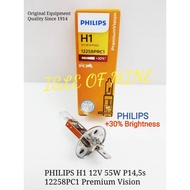 1PC PHILIPS H1 12V 55W (+30%)ORIGINAL