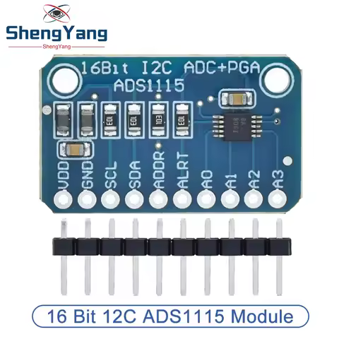 TZT 1/2/5PCS ADS1115 16 Bit I2C Module Precision ADC 4 Channel Development Board Pro Gain Amplifier 