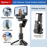 Q18 Desktop Following The Shooting Mode Gimbal Stabilizer Selfie Stick Tripod With Fill Light For Ce