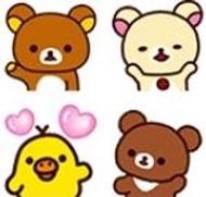 【可7-11、全家繳費】不分區表情貼 － Rilakkuma～Chairoikoguma登場～表情貼