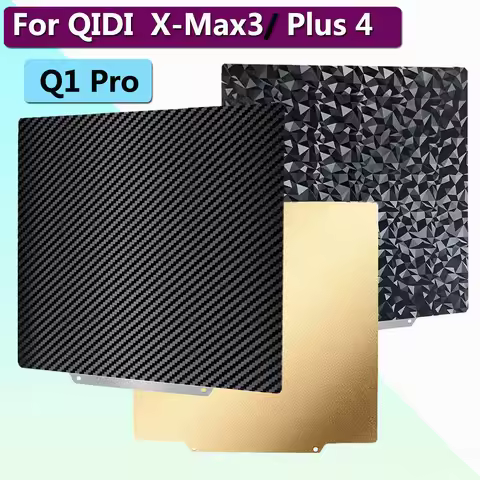 For QIDI Plus 4 PEI Sheet PEO PET Build Plate Double Side Spring Steel Sheet for QIDI X Max 3, Q1 Pr