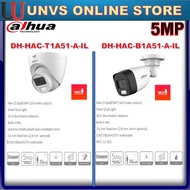 DAHUA ANALOG 5 MP CAMERA SMART DUAL LIGHT COLOR WITH AUDIO T1A51-A-IL/B1A51-A-IL INDOOR OUTDOOR CAM