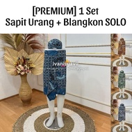 [PREMIUM] (1 set) SAPIT URANG + BLANGKON SOLO • Alusa Batik Motif | ~Subs
