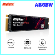 AHGBW KingSpec SSD M.2 NVME 512GB 1TB 2TB M2 2280 500G PCIe 4.0 HD 5000 Nmve ฮาร์ดดิสก์ไดรฟ์ภายในสำห