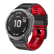 22MM 26MM Military Silicone Strap For Garmin Fenix 6X 6 Pro 7X 7 5X 5Plus Sport breathable Male watc