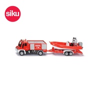 Siku 1636 Fire Engine+Boat Die Cast Vehicle With Blister Pack