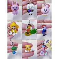 Preloved keychain KC2 Super Mario Cat Mario Kigen Panda Yuji Nishimura Love Rabbit Peko-chan Panties