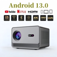 4K Projector, 360° Flip Smart Projector, Full HD 1080P Home Theater Projector M10 PLUS, Android 13 S