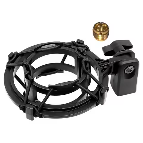 Voltvibe-For AT2020 Microphone Shock Mount- Custom Built For AT2020 Mic Anti-Vibration Suspension, H