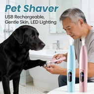 Pet hair remover gloves, fur brush for cats, precise & safe paw trimmer, rechargeable USB pet groomi