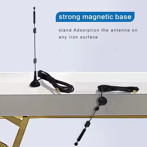 2pcs Dual Band Long Range Wifi Antenna Eifagur 9Dbi 2.4GHZ 5GHZ 5.8GHZ RP-S Suction Cup Antenna Test