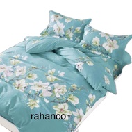 HOT bộ- chăn-ga-gối- nệm-5- món m6x2m-m8x2m-RAHANCO -mẫu mới 2021 - 100% cotton mềm mịn thoáng mát s