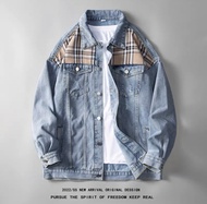 เสื้อแจ็คเก็ตยีนส์  vintage เสื้อสียีนส์ เสื้อคลุมClassic Denim Jacket เสื้อ แจ็คเก็ต สื้อยีนส์ชาย ยีนส์ คลาสสิค