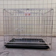 Stainless steel dog cage rustless folding pet cage Teddy dog cat cage pigeon cage small dog durable goods