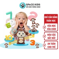 Đồ chơi trẻ em Khỉ cân bằng toán học Monkey Balance cho bé học toán thông minh Space Kids
