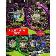ALLOY RIM ALLOY HUB CNC YAMAHA NVX V1 V2 HUB CHROME ALLOY RIM NVX155 1.6 x 1.6 SPORT RIM 17INCI ALLO