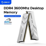 ORICO DDR4 RAM 32GB 3600MHz CL18222242 1.35V 3200MHz Intel AMD Desktop Computer Memory Gaming