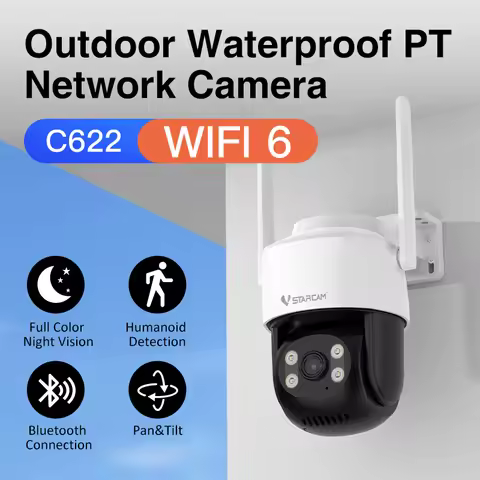 VSTARCAM C622 PTZ WIFI Camera Wireless Outdoor Two Way Audio P2P Dome Security IP Auto Tracking CCTV