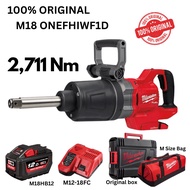 Milwaukee M18 ONEFHIWF1D 1" High Torque Impact Wrench D Handle With Extended Anvil 2711NM / 2022 New Model / Brushless