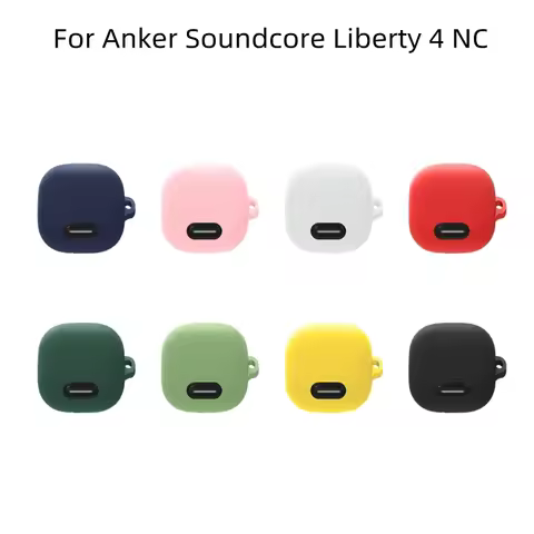 Earphone Case for Anker Soundcore Liberty 4 NC Bluetooth Earphone Protective Silicone Charging Soft 