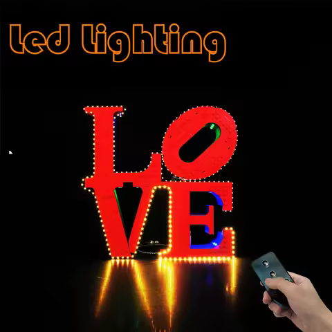 Lighting Led Kit For LEGO LOVE Art And Crafts 31214 Remote Control Version Not Include Block (Only L
