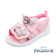 迪士尼Disney - 冰雪奇緣 童鞋 電燈涼鞋 FNKT37113-艾莎&amp;安娜燈殼設計-粉紅-(中童段)