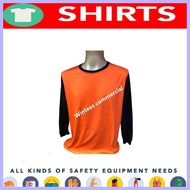 ✼ ✹ DPWH long sleeves neon orange and navy blue combination