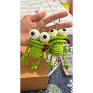Crazy Frog Crochet Keychain