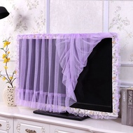 ☫✔TV cover dust cover 55 inch, do not take the curved lace TV cover 65 inch LCD hanging 50 inch