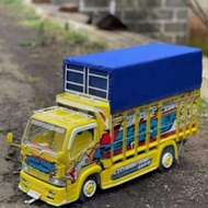 MINIATUR TRUK OLENG KAYU ANTI GOSIP BISA BELOK KANAN KIRI LENGKAP