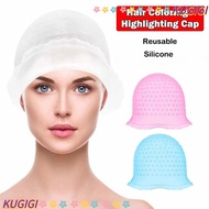 KUGIGI Hair Coloring Hat, With Hook Silicone Hair Coloring Highlighting Cap, Reusable Hair Dying Fro