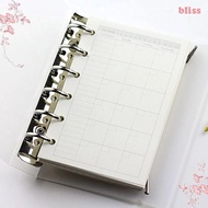 BLISS Paper Refill Monthly Weekly To do List Daily Planner A5 A6 A7 Line Dot Binder Inside Page