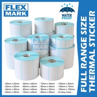 FLEXMARK Thermal Sticker A6 Shipping Label Barcode Paper Printer Roll 20 x 25 x 30 x 35 40 50 60 70 80 100 150