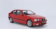 「LSW」Otto 1 18 寶馬三系雙門跑車汽車模型 BMW M3 E36 Compact 紅色