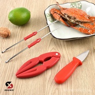 Eating Crab Four-Piece Set Stainless Steel Oyster Knife Crab Knife Crab Needle Plastic Crab Claw Eat