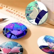 1PC Anime Yo Hiori Badges Round Laser Badge Brooch Clothes Backpack Accessories Lapel