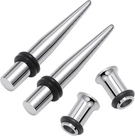 12G 10G 8G 6G 4G 2G 0G 00G Ear Gauge Stretching Kit 316L Surgical Steel Gauges Tapers Tunnels Hypoal