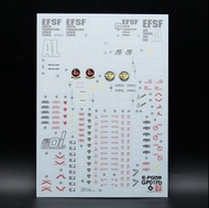請睇Info：PG gundam GP01 / GP01 FB gundam neon Decal 高達試作1號機 / 全方位推進型 高達螢光水貼