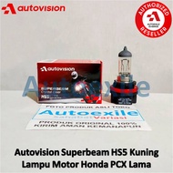 Autovision Crystal Clear HS5 Kuning Super Beam Bohlam Superbeam Lampu Motor Honda PCX Lama