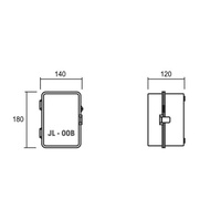 hộp kỹ thuật hộp nhựa kỹ thuật tủ điện ngoài trời và trong nhà JL00B và JL00C