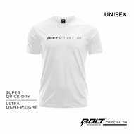 BOLT ACTIVE CLUB [T-Shirt] เสื้อมีแขนสีขาว เสื้อมีแขนสำหรับวิ่ง  เสื้อมีแขนวิ่งมาราธอน เสื้อมีแขนบาง